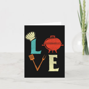 Liefde BBQ Lover Pitmaster Grilling Grill Barbecue Kaart