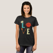Liefde BBQ Lover Pitmaster Grilling Grill Barbecue T-shirt (Voorkant volledig)