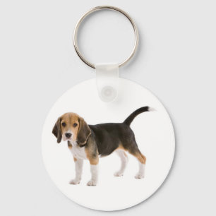 Liefde Beagle Puppie Hond Aangepaste Sleutelhanger