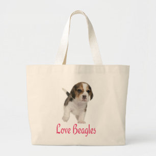Liefde Beagles Puppies Hond Canvas Boodschappentas Grote Tote Bag