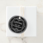Liefde & Bedankt 25e bruiloft Jubileum Zilver Bedankjes Labels (In situ)