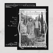 Liefde & Bedankt 25e Jubileum Zilver Uw Foto (Voorkant / Achterkant)