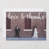 Liefde & Bedankt 2 Foto QR Code Bruiloft (Voorkant)