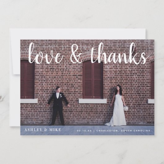 Liefde & Bedankt 2 Foto QR Code Bruiloft (Voorkant)