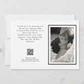 Liefde & Bedankt 2 Foto QR Code Bruiloft (Achterkant)