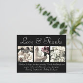 Liefde/Bedankt Aangepaste bruiloft Hartelijk dank Briefkaart (Staand voorkant)