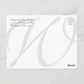 Liefde/Bedankt Aangepaste bruiloft Hartelijk dank Briefkaart (Achterkant)