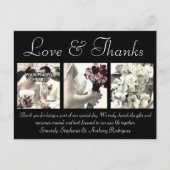 Liefde/Bedankt Aangepaste bruiloft Hartelijk dank Briefkaart (Voorkant)
