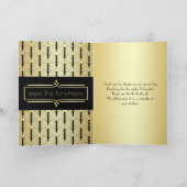 Liefde & Bedankt Art Deco Goud Zwart Foto Dank u (Binnen)