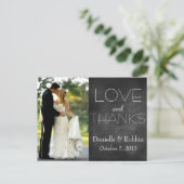 Liefde & Bedankt Briefkaart (Staand voorkant)