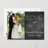 Liefde & Bedankt Briefkaart (Voorkant / Achterkant)