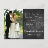 Liefde & Bedankt Briefkaart (Voorkant)