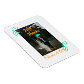 Liefde & bedankt bruiloft paar foto modern add ora magneet (Rechterzijde)