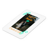 Liefde & bedankt bruiloft paar foto modern add ora magneet (Linkerzijde)