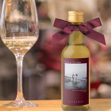 Liefde & Bedankt Burgundy Weddenschap Foto Mini