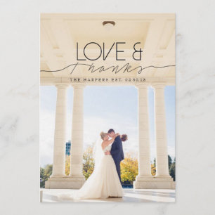 Liefde & Bedankt Chique en formele dank u Foto