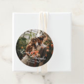 'Liefde & Bedankt' Custom Photo Wedding Favoriet Bedankjes Labels (In situ)