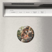 'Liefde & Bedankt' Custom Photo Wedding Favoriet Magneet (Insitu (Vaatwasser))