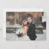 Liefde & Bedankt Dubbelzijdige foto bruiloft (Achterkant)