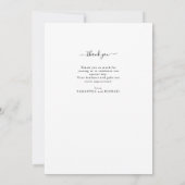 Liefde & Bedankt Elegant 4 foto collage bruiloft (Achterkant)