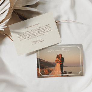 Liefde & Bedankt Elegante trouwfoto