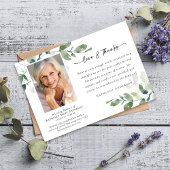 Liefde & Bedankt Eucalyptus Begrafenisfoto