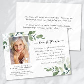 Liefde & Bedankt Eucalyptus Begrafenisfoto