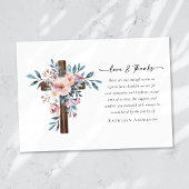 Liefde & Bedankt Eucalyptus Cross Begrafenismonume