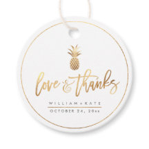 Liefde + Bedankt, Faux Gold ananas