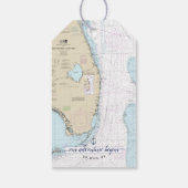 Liefde & Bedankt Florida nautische anker bruiloft Cadeaulabel (Achterkant)
