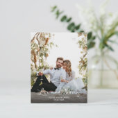 Liefde & Bedankt Foto Budget Bruiloft Dank u Kaart (Staand voorkant)