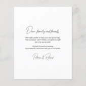 Liefde & Bedankt Foto Budget Bruiloft Dank u Kaart (Achterkant)