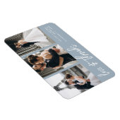 Liefde Bedankt Foto Collage Hand-Letterige Stusty  Magneet (Rechterzijde)