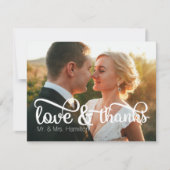 Liefde & Bedankt Foto Hartelijk dank Kaart (Voorkant)
