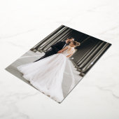 Liefde & Bedankt Gold Foil Weddenschap Hartelijk d Folie Uitnodiging (Gedraaid)