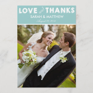 Liefde & Bedankt kaarten   Weddenschap bedankt