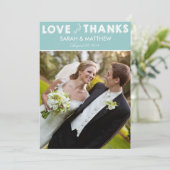 Liefde & Bedankt kaarten | Weddenschap bedankt (Staand voorkant)