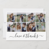 Liefde & Bedankt Kalligrafie Trouwfoto's (Voorkant)