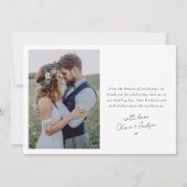 Liefde & Bedankt Kalligrafie Trouwfoto's (Achterkant)