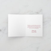 Liefde & Bedankt Magenta Rozen Bruiloftsfoto (Binnen)