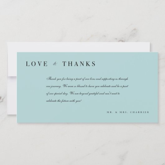 Liefde & Bedankt Minimaal 3 Fotocollage Bruiloft (Achterkant)