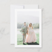 Liefde & Bedankt Moderne Fotoboog Bruiloft (Achterkant)