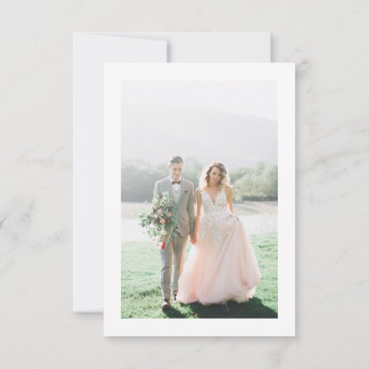 Liefde & Bedankt Moderne Fotoboog Bruiloft (Achterkant)