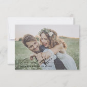 Liefde & Bedankt Moderne kalligrafie Fotobruiloft (Voorkant)