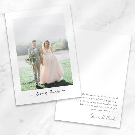 Liefde & Bedankt Moderne minimalistische foto brui