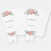 Liefde & Bedankt Roze Waterverf Weddenschap Bedankdoosjes (Ongevouwen)