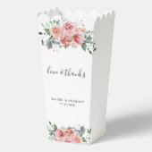 Liefde & Bedankt Roze Waterverf Weddenschap Bedankdoosjes (Voorkant)