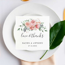 Liefde & Bedankt Roze Waterverf Weddenschap