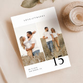 Liefde & Bedankt | Rustic Script Trouwfoto