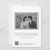 Liefde & Bedankt Script 2 Foto QR Code Bruiloft (Achterkant)